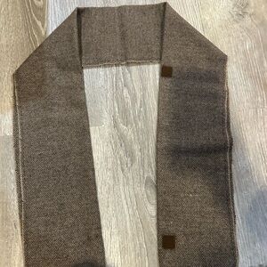 Brown Herringbone Men's Scarf - Unbranded with Velcro closure 50 in x 5 1/2 in